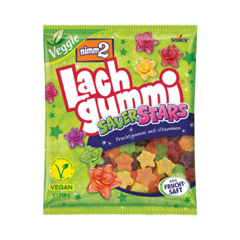 Storck nimm2 Lachgummi Sauer Stars, vegan, 250g